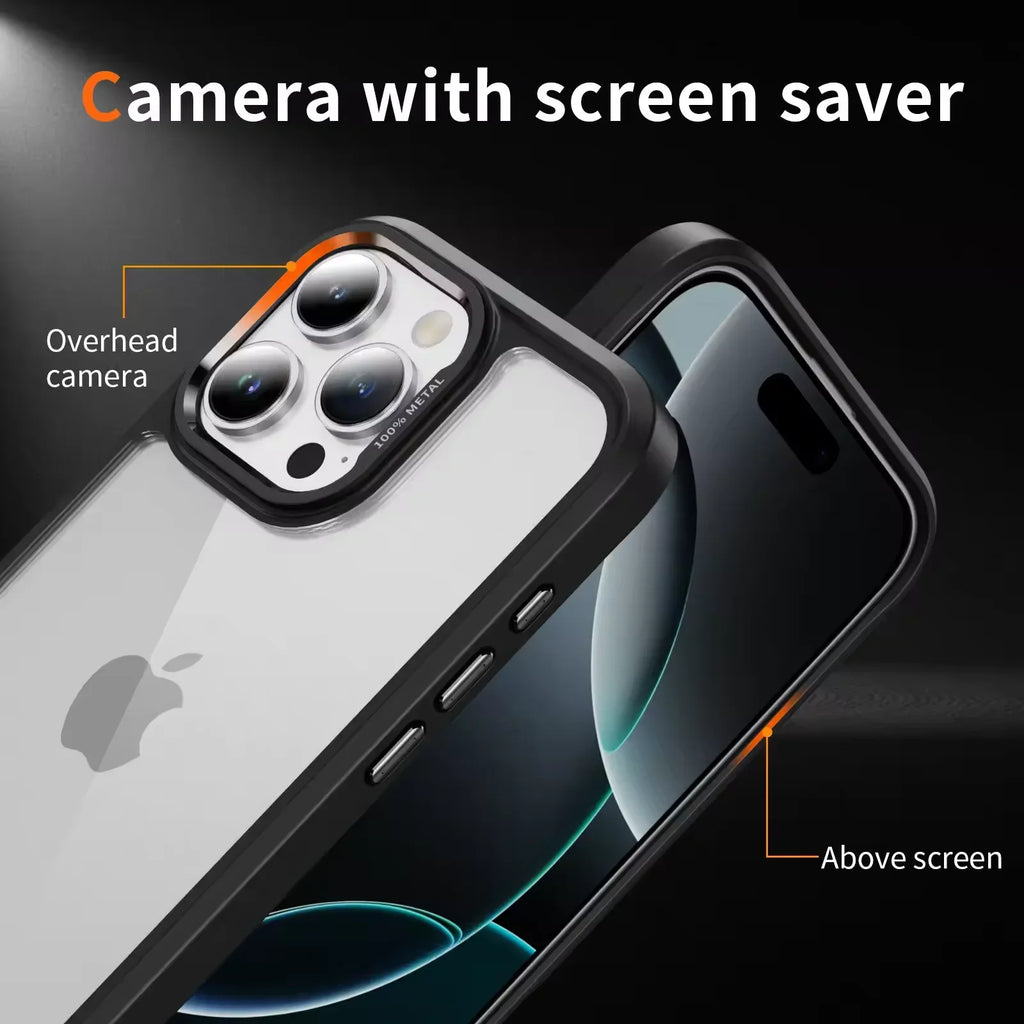 Coque de téléphone transparente avec bordures colorées